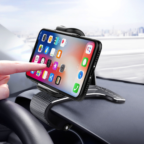 Soporte para teléfono XMXCZKJ Universal 360 con Clip para el coche, soporte para teléfono móvil, soporte de montaje para iphone 11, soporte GPS para coche, Clip para móvil ► Foto 1/6