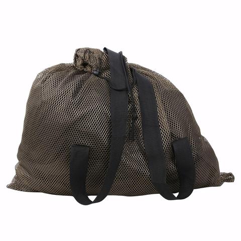 Mochila de malla para señuelos de caza al aire libre, con correas de hombro, Bolsa de red de almacenamiento de ganso Drake, malla de poliéster Iscas 100x75 ► Foto 1/6