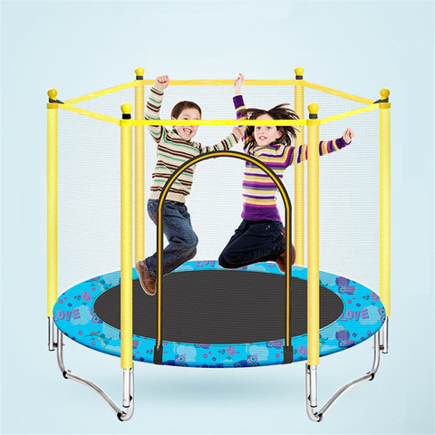 Trampolín para saltar engrosada tubería de acero Mini Trampolines para Fitness equipo del patio interior juguetes al aire libre para los niños ► Foto 1/6