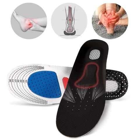 Plantillas de zapatos para hombre y mujer, insertos ortopédicos para fascitis Plantar, absorción de impacto, antifatiga para caminar y Deportes ► Foto 1/6