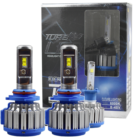 2 uds T1 Led H1 H3 H4 H7 H11 H13 9004, 9005, 9006, 9007, 881 de la linterna del coche luz antiniebla para coche 35W 3500LM automóvil bombilla blanca 6000K ► Foto 1/6