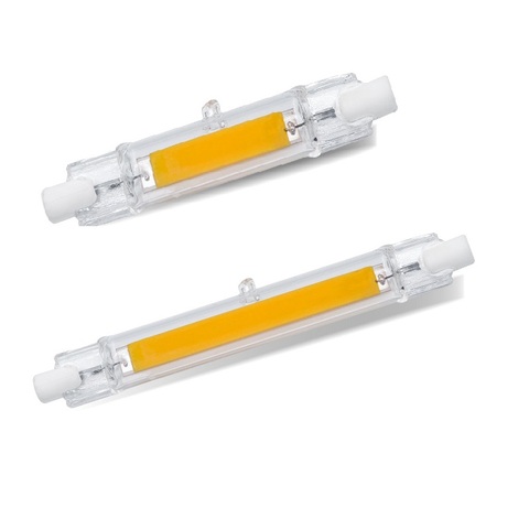 Cob led bombilla halógena regulable J78 J118 R7S luz led 5W 78mm 10W 118mm led RX7S tubo de luz AC220-240V ► Foto 1/6