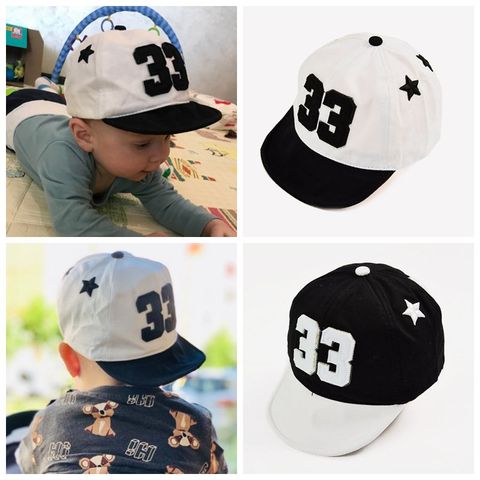 Gorra de béisbol con letras para bebé, gorro Niño de algodón, ajustable, Snapback, Hip Hop, Verano ► Foto 1/6