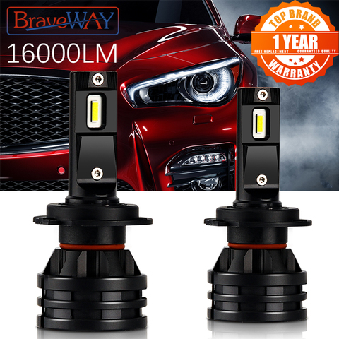 1 Bombilla LED De Luz De Coche Faro Antiniebla Bombillas H4 H7 9005 9006  DRL 6500k