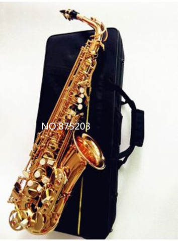 Saxofón Alto de la marca L & K EF, saxofón dorado alto, accesorios completos, boquilla y funda ► Foto 1/6