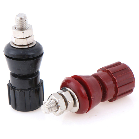 Conector de poste inversor de máquina de soldadura JS107, 2 uds./1 par, rojo, negro, 5MM, bloques de terminales de cobre, fuente de alimentación ► Foto 1/6