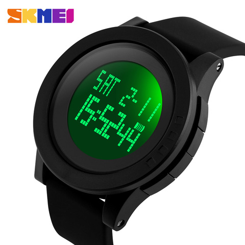 SKMEI Hombres Deportes Relojes LED Digital Relojes de Pulsera Dial Grande Al Aire Libre A Prueba de agua Alarma Cronógrafo Calendario Moda Reloj Ocasional 1142 ► Foto 1/6