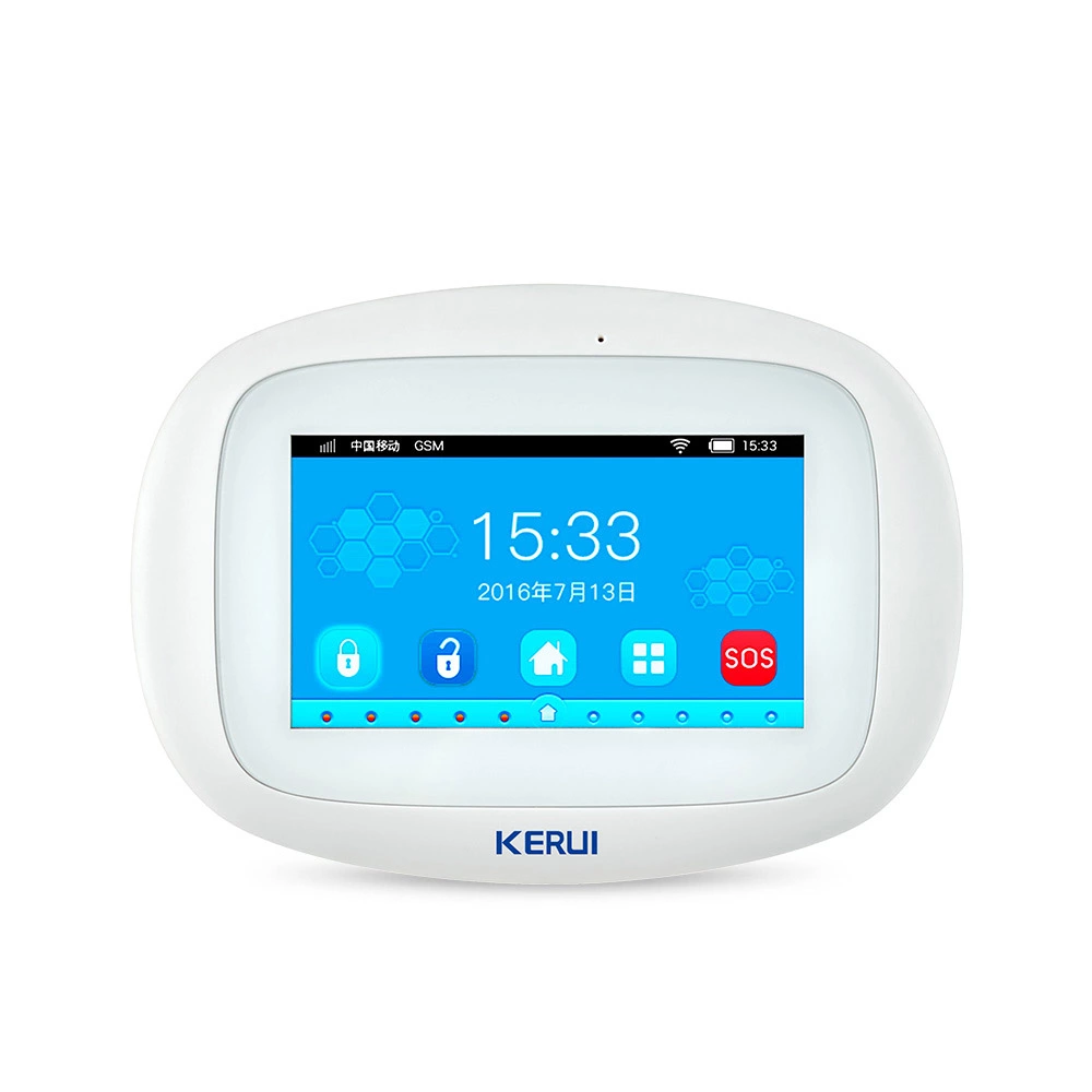 Sistema de alarma de seguridad para el hogar, panel de pantalla táctil de  4.3 pulgadas, kit de sistema de alarma antirrobo inalámbrico GSM WiFi con