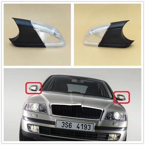 Luz LED para retrovisor de coche, indicador de señal de giro para Skoda Octavia MK2 A5 2004 2005 2006 2007 2008 ► Foto 1/4