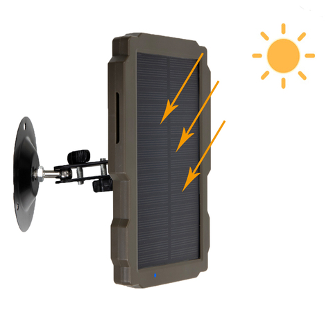 Al aire libre Solar Panel 5000mA Solar 12V cargador de fuente de alimentación de la batería para Suntek 9V 9V HC900 HC801 HC700 HC550 HC300 Cámara sendero ► Foto 1/6