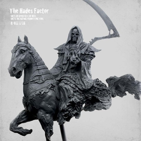 Figura de soldado de resina incoloro y autoensamblado, Kits de figuras de soldados de Hades Factor Hell, A-011, 1/16 ► Foto 1/5