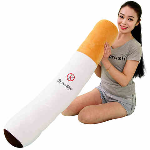 1 Uds. Cojín con forma de cigarrillo 110cm para fumar cilíndrico de 30-regalo de cumpleaños para novio juguetes de peluche, Envío Gratis ► Foto 1/6