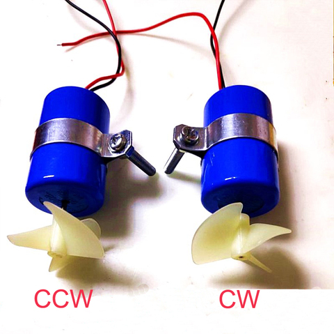 Propulsor submarino de Motor a reacción, hélice de Motor de paleta de 3 cuchillas para Micro ROV, Robot, barco, modelo submarino, 7,4 V, 16800RPM, CW, CCW ► Foto 1/6