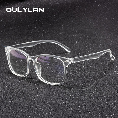 Oulylan-gafas transparentes para hombre y mujer, gafas de protección contra luz azul con montura para Miopía ► Foto 1/6