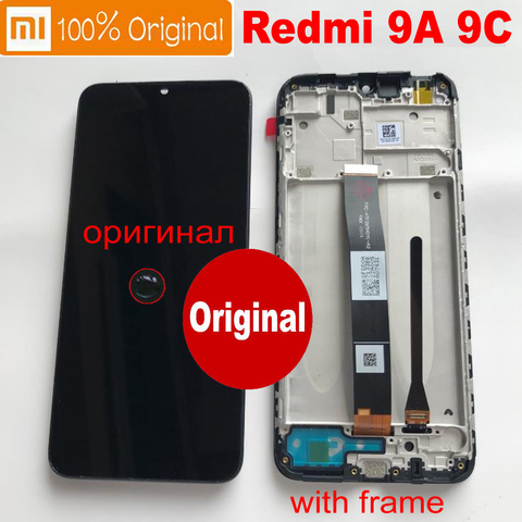 Sensor de cristal 9C Original, pantalla LCD, montaje de digitalizador de Pantalla de Panel táctil con marco para Xiaomi Redmi 9A Redmi9 ► Foto 1/3