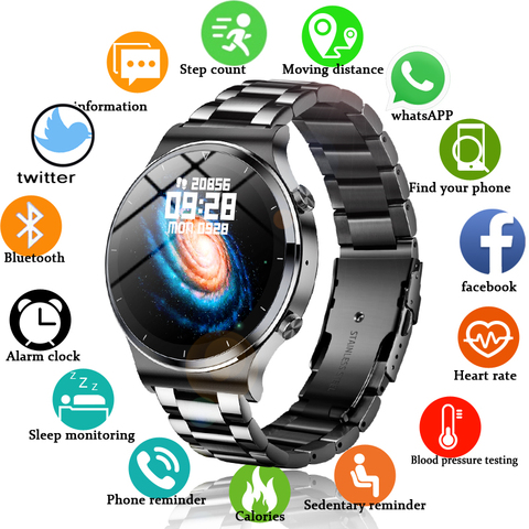 LIGE-relojes deportivos para hombre, pulsera electrónica Digital LED con llamadas, Bluetooth, resistente al agua, rastreador de actividad y natación ► Foto 1/6