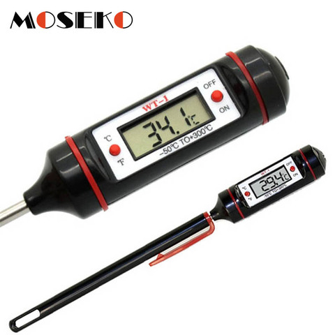 MOSEKO-termómetro Digital portátil para cocina, termómetro para barbacoa, carne, agua, aceite, cocina, electrónica, termómetro para horno de comida, WT-1 con tubo ► Foto 1/6