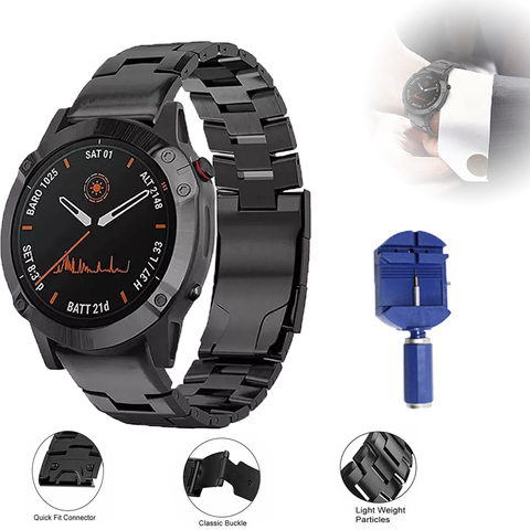 Correa de reloj para Garmin Fenix 6 6X Pro 5X 5S Plus 3HR 22 26mm, correa de aleación de titanio de liberación rápida para Forerunner 935 945 ► Foto 1/6