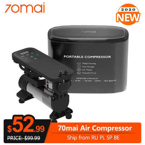 70mai-Compresor de aire digital para coche, bomba de aire de 12V de CC, inflador de neumático de motocicleta ► Foto 1/6