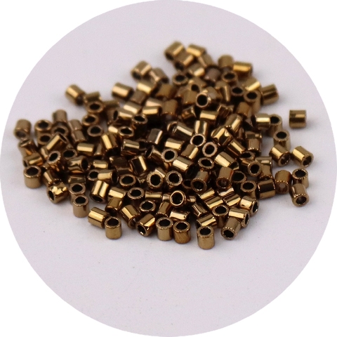 1680 Uds 15/0 de 1,6mm bronce metálico Delica perlas de vidrio de café de vidrio gris Seedbeads para la fabricación de la joyería DIY adornos Accesorios ► Foto 1/6