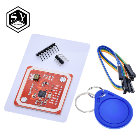 GREAT IT-módulo inalámbrico RFID PN532, NFC, V3, Kits de usuario, modo de lector y escritor, tarjeta IC S50, PCB, Attenna I2C IIC SPI HSU para Arduino, 1 Juego ► Foto 1/6