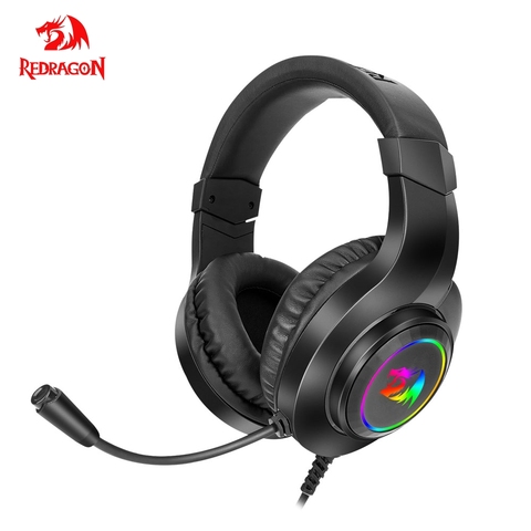 Redragon HYLAS-auriculares H260 RGB para videojuegos, cascos con sonido envolvente de 3,5mm para ordenador, micrófono para PS4, Switch, Xbox one ► Foto 1/6