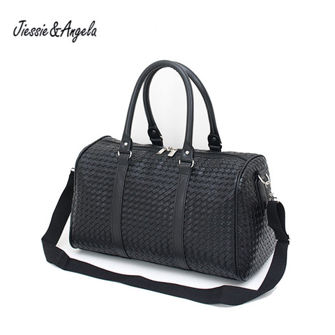 Jiessie y Angela mujeres plegable bolsa de viaje bolso de gran capacidad impermeable bolsas hombres bolsa equipaje portátil de fin de semana bolsas de lona ► Foto 1/6