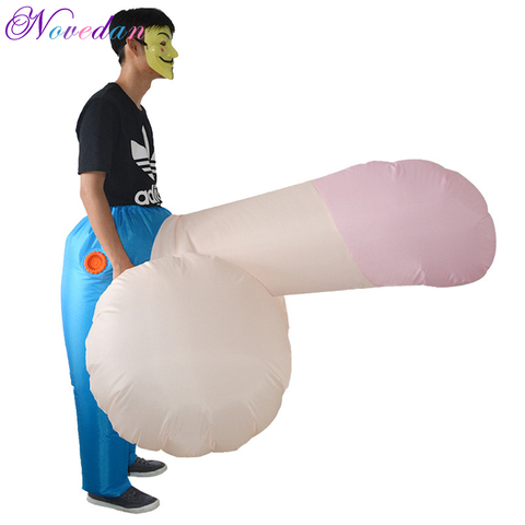 Disfraz inflable de dibujos animados para hombre y mujer, disfraz de Halloween para adultos, baile, actuación de fiesta, juego inflable ► Foto 1/5