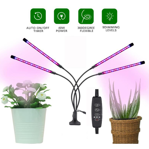 Luz LED usb de espectro completo para cultivo, lámpara Phyto para plantas de flores y verduras de interior, 5V ► Foto 1/6
