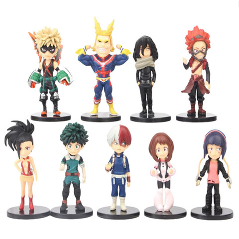 1 Uds Anime mi héroe Academia figuras de acción Todoroki Shoto Deku todo podría Bakugou Katsuki colección chico juguete de regalo ► Foto 1/6