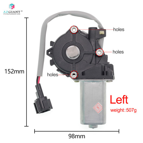 Izquierda derecha para NISSAN SYLPHY TIIDA GENISS LIVINA coche eléctrico elevador de ventana motor de potencia de vidrio regulador de Motor izquierda/derecha 6pin ► Foto 1/6