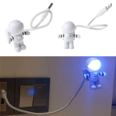 Creativo astronauta Flexible LED USB Luz de la noche luz para niños juguete, portátil PC portátil ► Foto 1/6