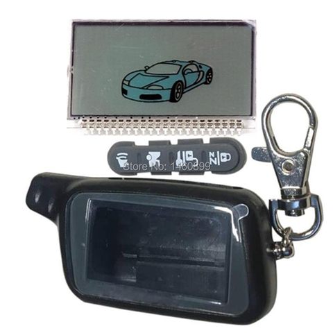 X5 caja llavero cuerpo + pantalla Lcd para TOMAHAWK X5 X3 LCD de dos vías de sistema de alarma para coche Control remoto ruso Control remoto llavero ► Foto 1/1