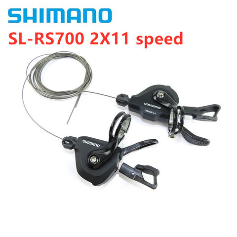 Shimano-palanca de cambios rs700 sl-RS700 para bicicleta de carretera, accesorios de bicicleta de 11 velocidades, 2x11 velocidades, color negro ► Foto 1/5