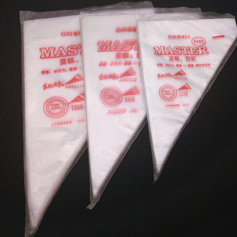 Desechables transparentes pastelería bolsa 10 unids/pack DIY accesorios para hornear pastel bolsa de plástico suministros de cocina ► Foto 1/6