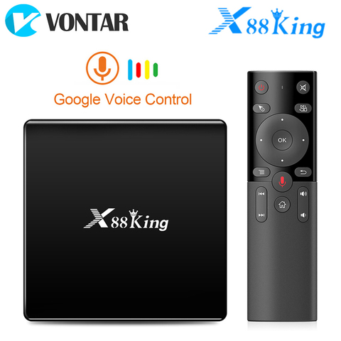 X88 rey 4GB 128G Amlogic S922X TV Box Android 9,0 Wifi Dual BT5.0 1000M 4K tienda de juegos de Google Netflix, Youtube 4K reproductor de medios ► Foto 1/6