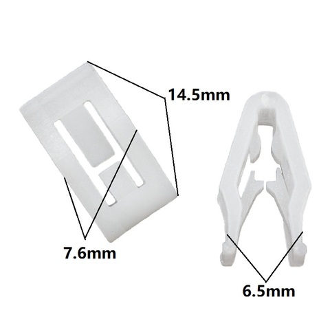 Abrazadera embellecedora DVDCD para consola de coche, retenedor de Clips tipo U para Panel de instrumentos, color blanco ► Foto 1/6