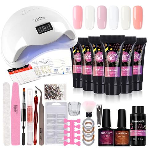 Juego de manicura profesional, Kit completo de Gel Uv para manicura en casa ► Foto 1/6