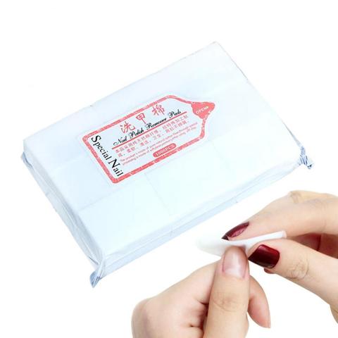 1000 unids/pack de uñas de algodón limpiar Toalla de uñas de Gel polaco eliminación limpia Libre de pelusa toallitas remojo limpio Gel barniz de servilletas secreto ► Foto 1/6