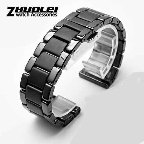 Correa de cerámica para Huawei GT2 GT, reloj inteligente deportivo de cerámica con metal, pulsera de 42 / 46m ► Foto 1/6