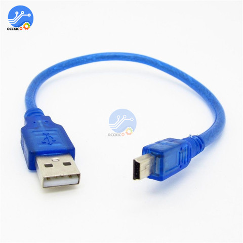 Cable de carga de datos rápidos para reproductor MP3, MP4, cámara Digital HDD, Mini USB, Cable Mini USB, 30CM ► Foto 1/5