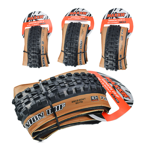 MAXXIS-neumático de bicicleta de montaña sin cámara, llanta plegable de 29x27,5/2,3/2,4 DH, MINION DHF DHR, 2,4 2,5 x/2,5/ ► Foto 1/6