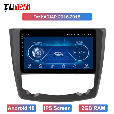 Android 10 IPS Radio del coche para 2016 de 2017 Renault Kadjar GPS reproductor Multimedia Wifi pantalla táctil HD unidad ESTÉREO ► Foto 1/6