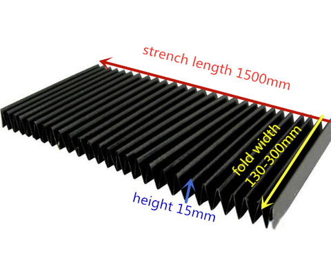 Cubierta para polvo a prueba de polvo para máquina de grabado CNC, 165x1500mm, 130mm-200mm, se puede personalizar ► Foto 1/6