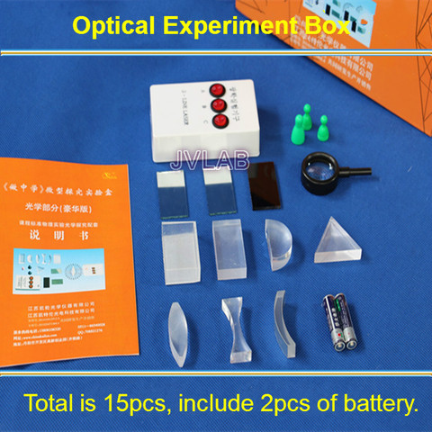 Experimentos de óptica física para niños, juego de lentes cóncavos convexos, luces láser de prisma Triangular, juguete de regalo, equipo de ciencia ► Foto 1/4