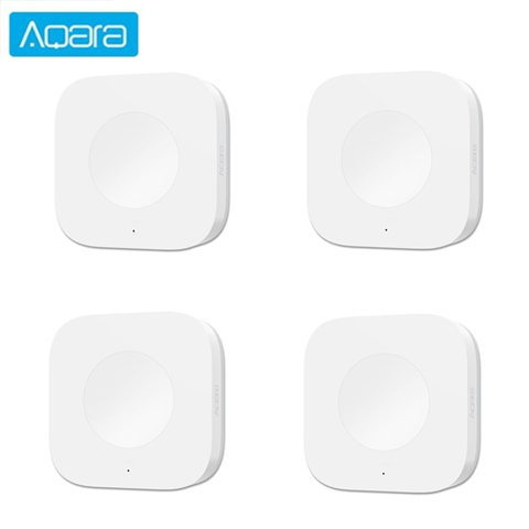 Original Xiaomi Aqara conmutador inalámbrico inteligente clave construído en Gyro Multi-funcional inteligente Control remoto ZigBee wifi interruptor ► Foto 1/6