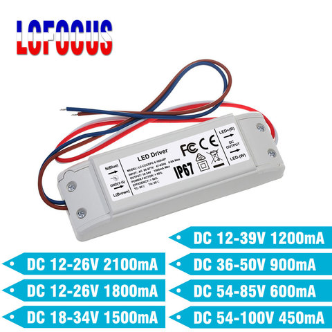 Controlador LED de corriente constante, transformador de iluminación de 2100mA, 1800mA, 1500mA, 1200mA, 900mA, 30, 36, 40, 48, 50, 60, 70 W, fuente de alimentación ► Foto 1/6