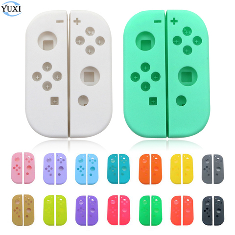 YuXi-funda de plástico frontal y trasera Con marco medio para nintendo Switch NS, caja de cubierta para mando de Joy-Con, NX ► Foto 1/6