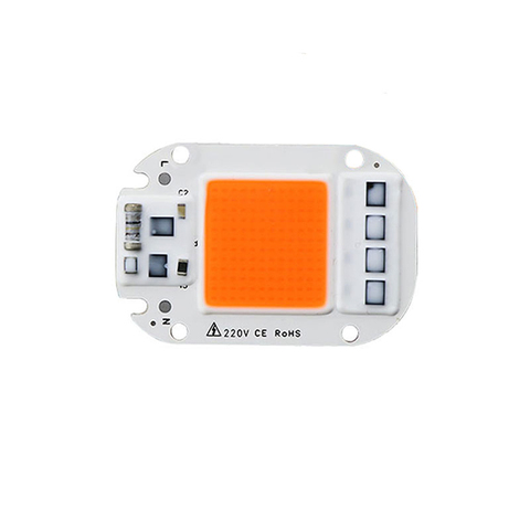 1 piezas Led crecer luz Chip 20 W 30 W 50 W 230 V espectro completo 380nm ~ 780nm mejor para hidroponía de efecto invernadero crecen DIY para la lámpara LED ► Foto 1/6