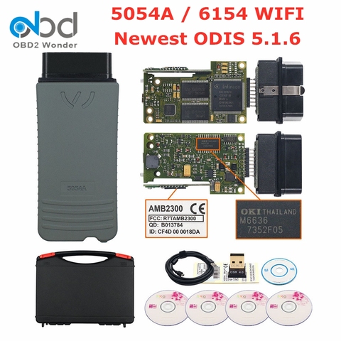 Original OKI 5054A 6154 último 5.1.6 Chip completo Bluetooth AMB2300 OBD2 Auto herramienta de diagnóstico obd 2 Código herramienta de diagnóstico del escáner ► Foto 1/6